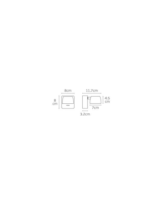 VK Lighting Wall Lamp with Integrated LED and Warm White Light VK Lighting Wall Lamp with Integrated LED and Warm White Light
