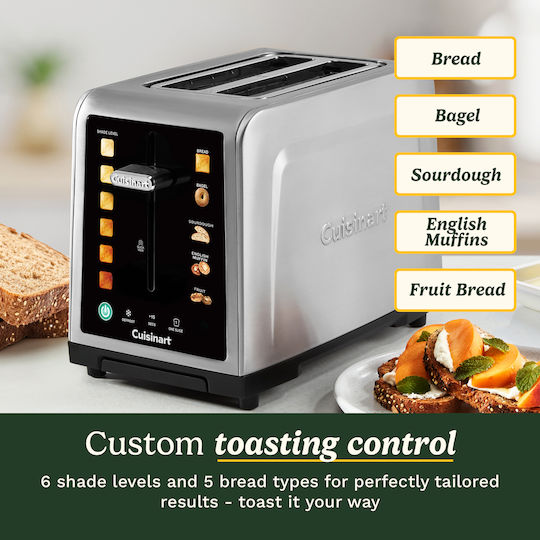 Cuisinart SimpliTouch XL Toaster 2 Schlitze 1000W Inox