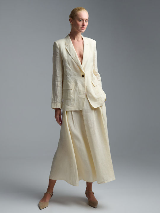 Marella Women's Blazer Ecru