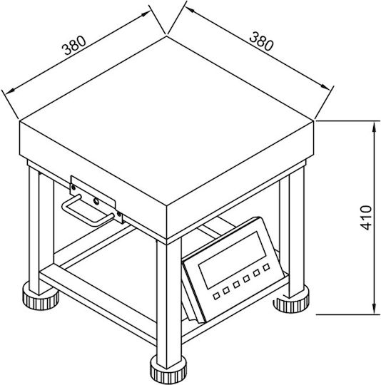 TE Tameiaki Express Electronic Platform with Weighing Capacity 150kg and Accuracy 10gr
