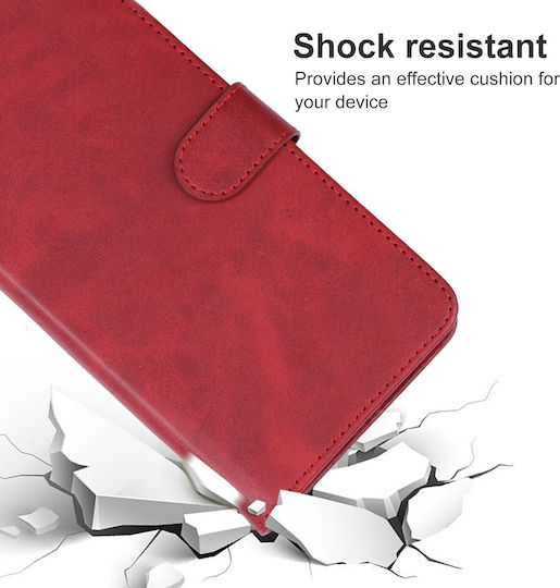 Wallet Tempered Glass Κόκκινο (TCL 40 SE)