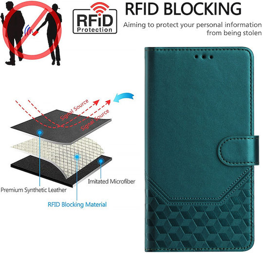 Book Tempered Glass Πράσινο (TCL 50 SE)