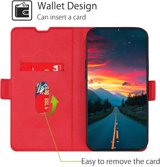 Book Tempered Glass Red (Tcl 40 R 5g)