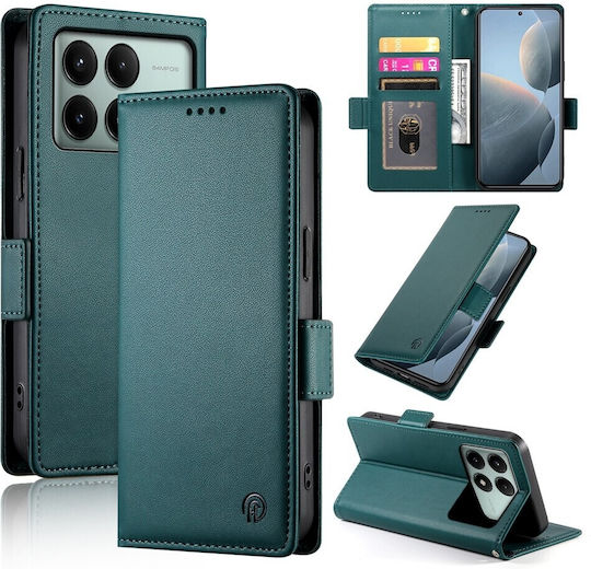 Book Tempered Glass Green (Poco X6 Pro)