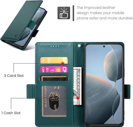Book Tempered Glass Green (Poco X6 Pro)