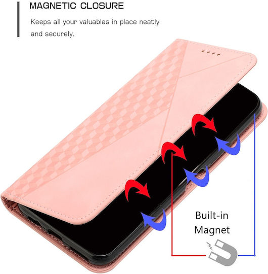 Book Tempered Glass Rose Gold Redmi Note 12 5G / Poco X5 5G