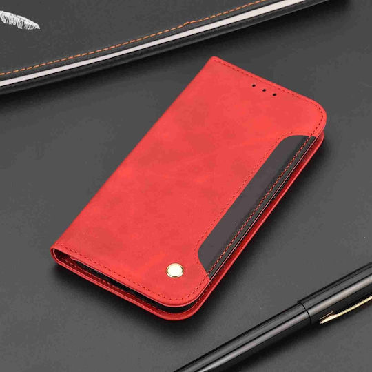 Book Tempered Glass Red (Galaxy A55 Oppo A55 5G)