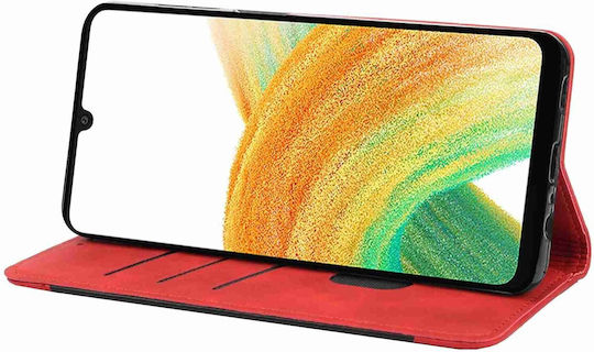 Book Tempered Glass Red (Galaxy A55 Oppo A55 5G)