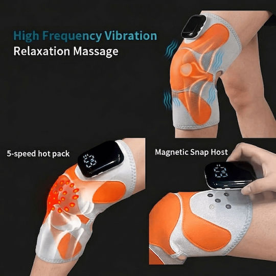 Kimriber Massage Belt for Legs with Vibration and Heating Function Orange