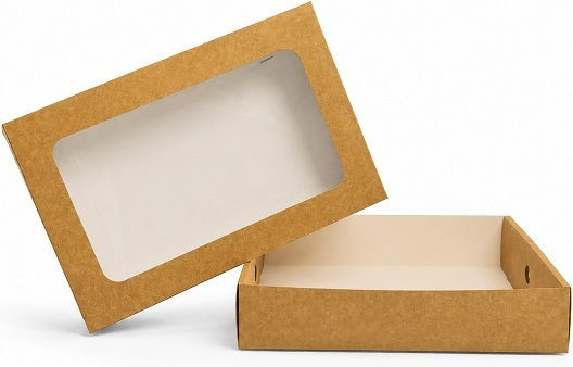 Kraft Pastry Shop Box Kraft 38x26x8.7cm