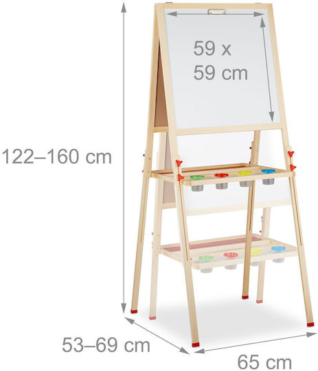 Relaxdays Boden Kinder Tafel 6965cm