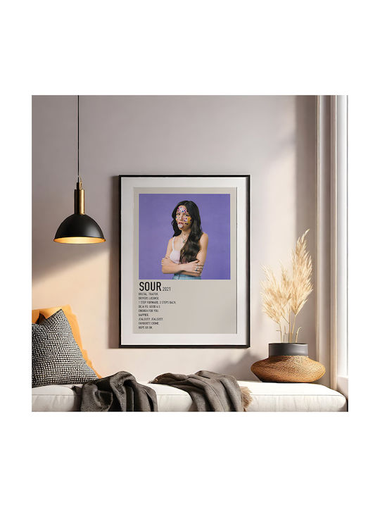 Music Poster Sour Olivia Rodrigo Ms607 40cm X 50cm