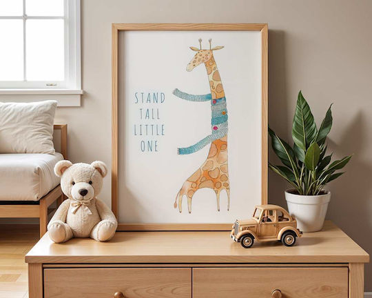 Παιδική Αφίσα Little Giraffe 50x40εκ.