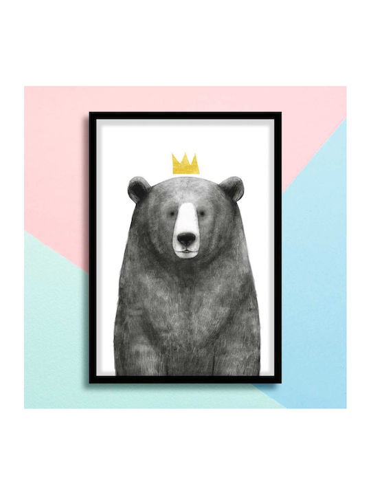 Παιδική Αφίσα Queen Bear 50x40εκ.