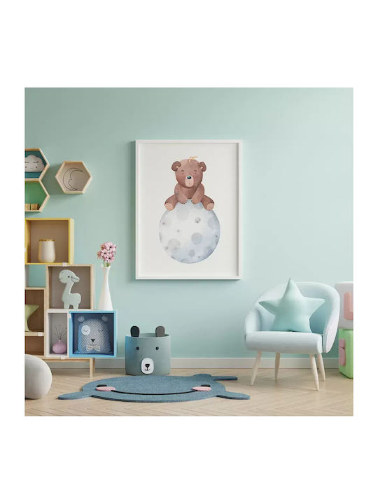 Παιδική Αφίσα Little Bear On The Moon 50x40εκ.