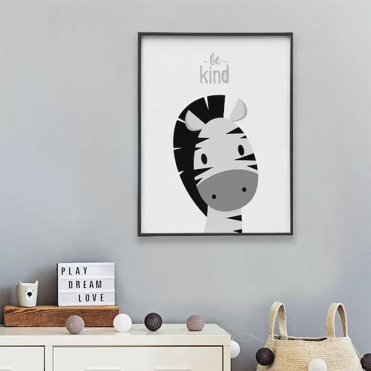 Kinderposter Zebra 50x40cm