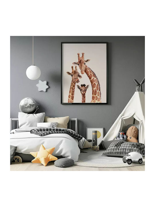 Παιδική Αφίσα Giraffe Famliy 50x40εκ.