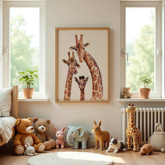 Детски Плакат Giraffe Famliy 50x40см