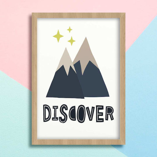 Παιδική Αφίσα Με Βουνά Discover 50x40εκ.