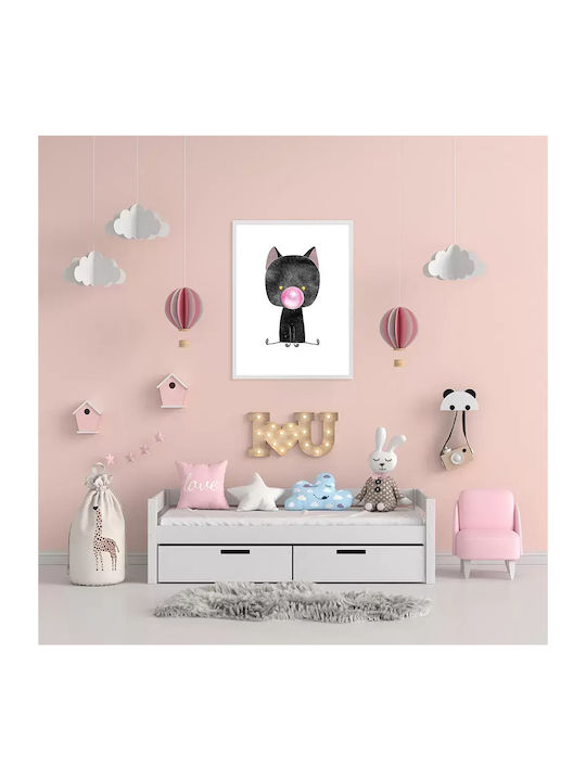 Παιδική Αφίσα Little Black Cat 50x40εκ.