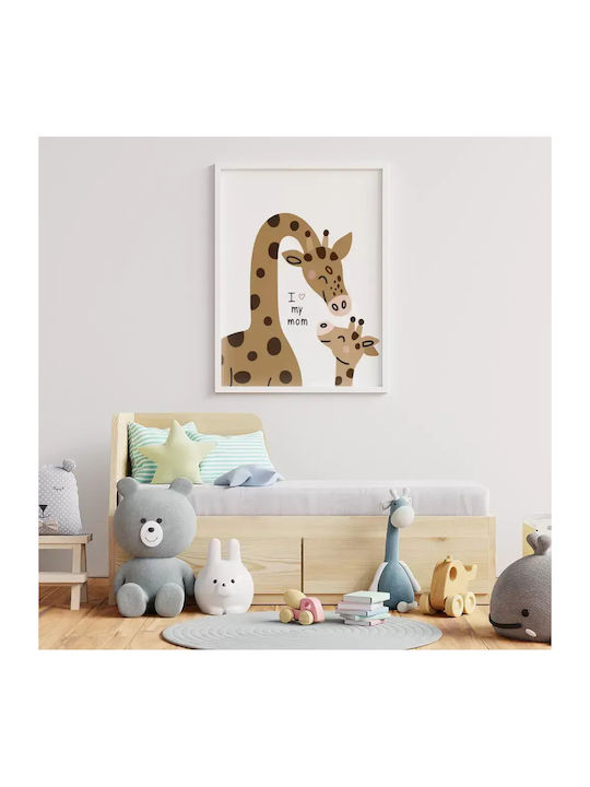 Παιδική Αφίσα Giraffe Love 50x40εκ.