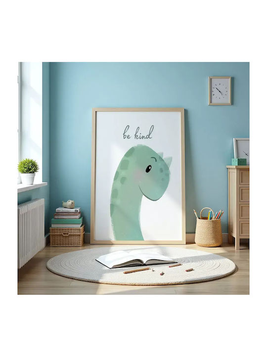 Poster Pentru Copii Cu Dinozaur Be Kind 50x40cm
