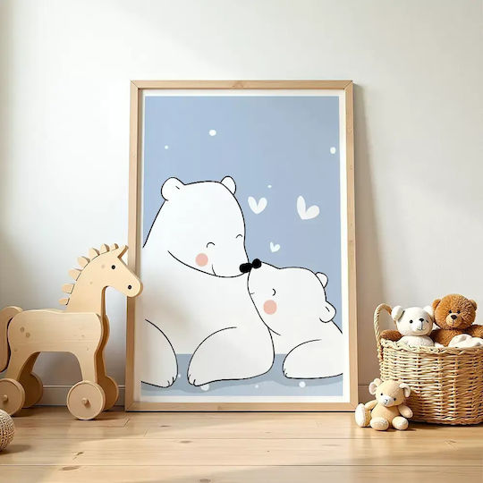 Παιδική Αφίσα Happy Bears 50x40εκ.