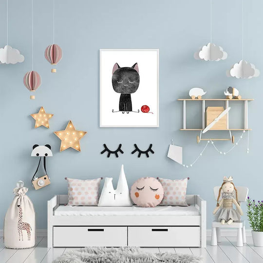 Παιδική Αφίσα Little Black Cat 50x40εκ.