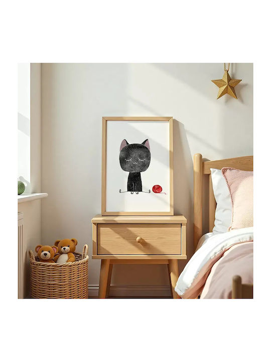 Παιδική Αφίσα Little Black Cat 50x40εκ.