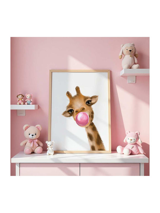 Παιδική Αφίσα Little Giraffe 50x40εκ.