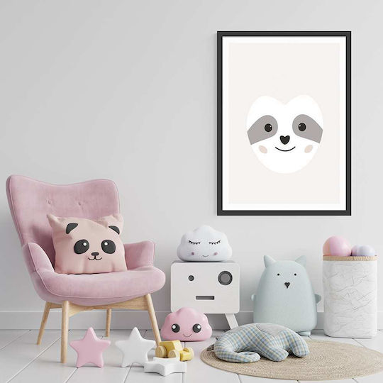 Kids Poster Raccoon 50x40cm