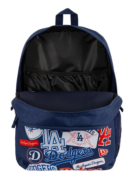New Era Stadium School Backpack with Water Bottle Holder Blue 17L