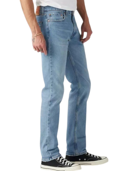 511 Pantaloni Jeans pentru Bărbați cu Croială Slim Îngustă Albastru deschis