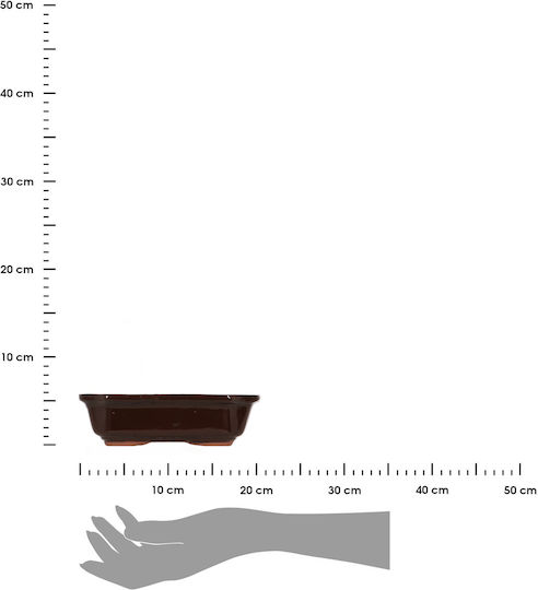 Esschert Design Oranger Blumentopf 21x6cm