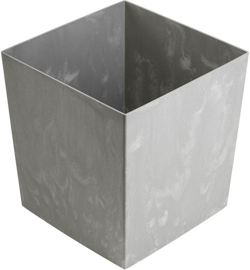 HowHomely Beton Blumentopf Grau 41cm