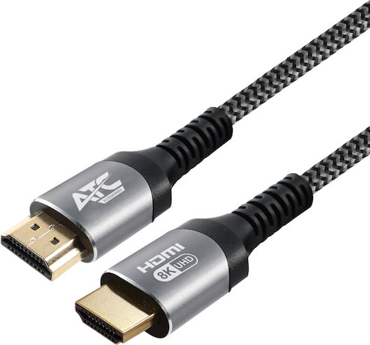 ATC HDMI 2.1 Ultra High Speed 48Gbps 4K 120Hz HDR VRR Cable HDMI Male - HDMI Male 1.5m Black