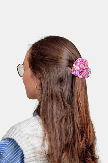 Eatmysocks Hair Clip Heart Pink