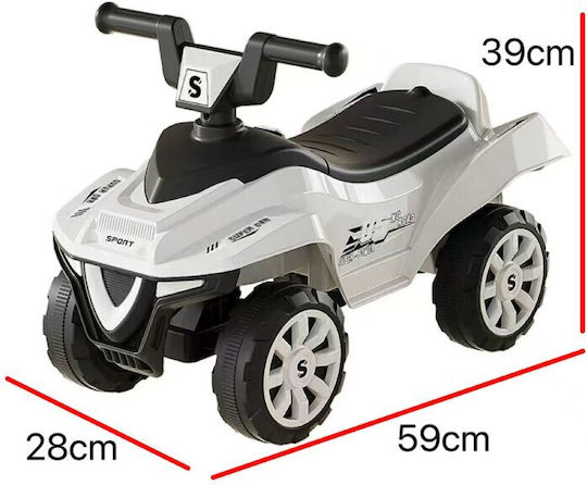 Αυτοκινητάκι Ride On για 12+ μηνών Λευκό