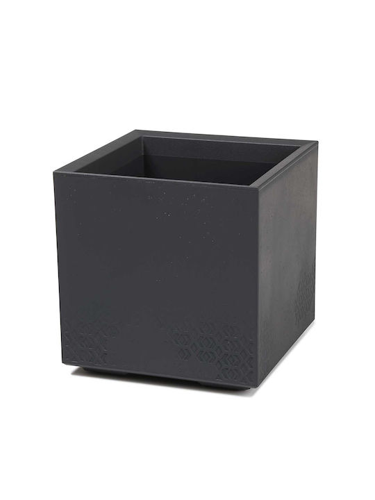 HowHomely Γλάστρα Τσιμεντένια Anthracite 40x40εκ.