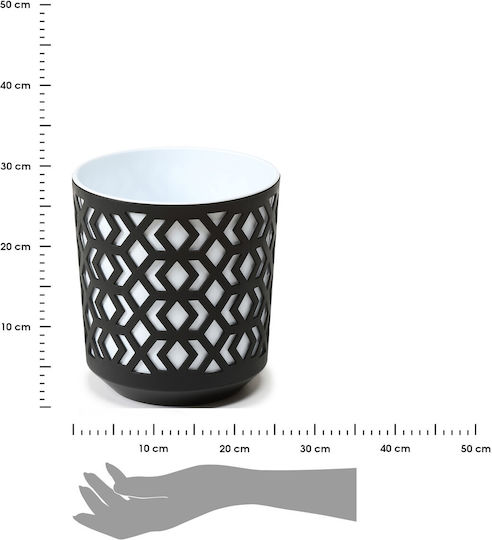 HowHomely Γλάστρα White-black