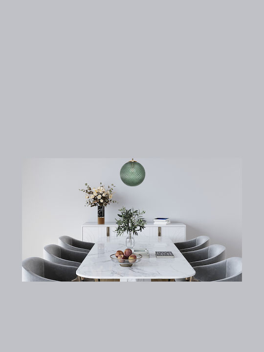 Cannes Green Glass Shade Ball 25cm
