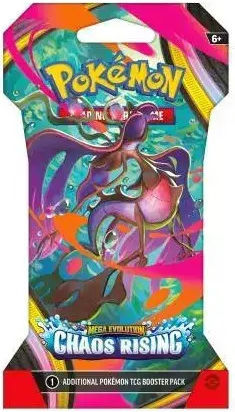 Pokemon Mega Evolution: Chaos Rising Booster Pack English Various Designs