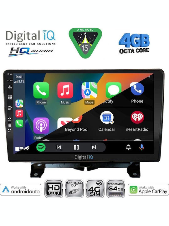 Digital IQ Car Audio System for Land Rover Discovery / Range Rover Sport 2004-2009 Bluetooth USB WiFi GPS Apple CarPlay Android Auto with 9" Touch Screen