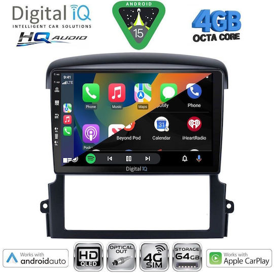 Digital IQ Ηχοσύστημα Αυτοκινήτου για Kia Sorento 2006-2009 (Bluetooth/USB/WiFi/GPS/Apple-Carplay/Android-Auto) με Οθόνη Αφής 9"