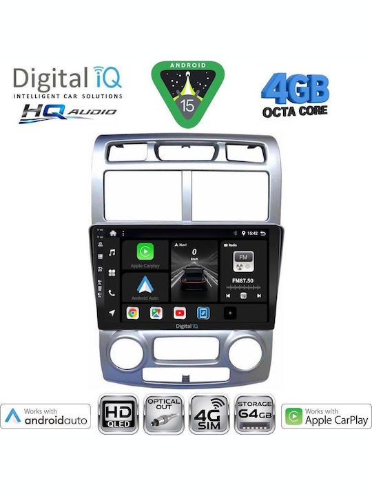 Digital IQ Car Audio System for Kia Soul 2008-2013 (Bluetooth/USB/WiFi/GPS/Apple CarPlay/Android Auto) with 9" Touch Screen