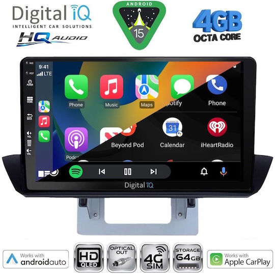 Digital IQ Ηχοσύστημα Αυτοκινήτου για Mazda BT-50 2012-2019 (Bluetooth/USB/WiFi/GPS/Apple-Carplay/Android-Auto) με Οθόνη Αφής 9"