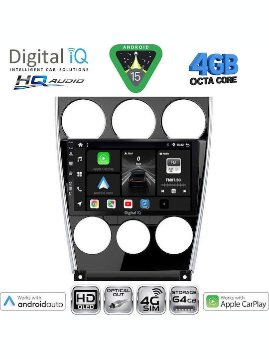Digital IQ Ηχοσύστημα Αυτοκινήτου για Mazda 5 2004-2010 (Bluetooth/USB/WiFi/GPS/Apple-Carplay/Android-Auto) με Οθόνη Αφής 9"