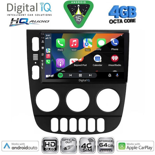 Digital IQ Car Audio System for Mercedes-Benz E Class 2012-2014 (Bluetooth/USB/WiFi/GPS/Apple CarPlay/Android Auto) with 10" Touch Screen