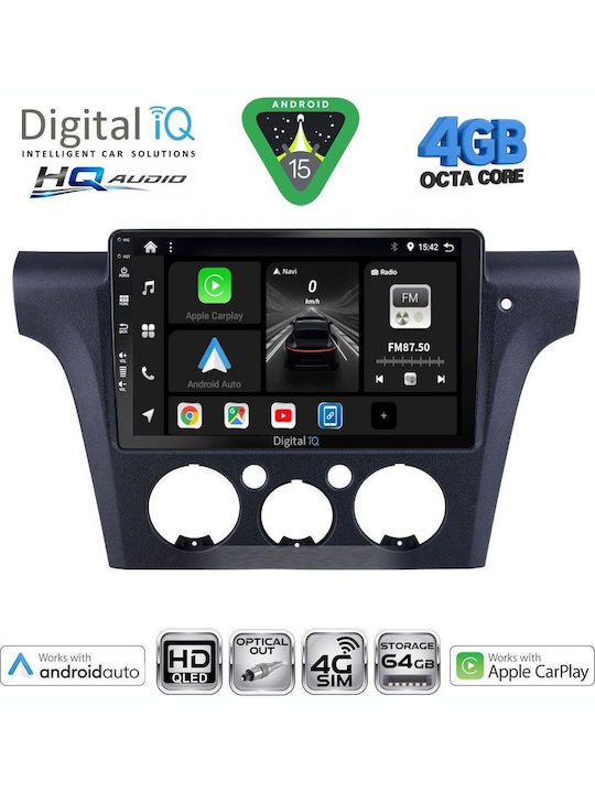 Digital IQ Car Audio System for Mitsubishi Outlander 2020-2022 Bluetooth USB WiFi GPS Apple CarPlay Android Auto with 10" Touch Screen