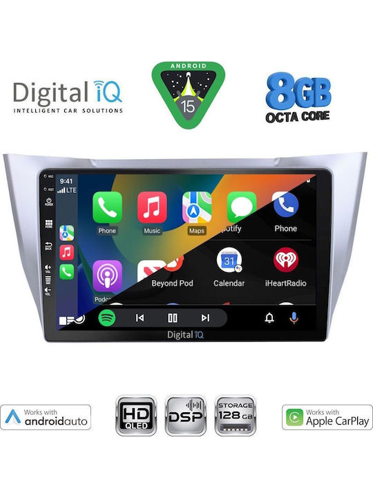 Digital IQ Car Audio System for Lexus RX300 2003-2008 Bluetooth USB WiFi GPS Apple CarPlay Android Auto with 10" Touch Screen